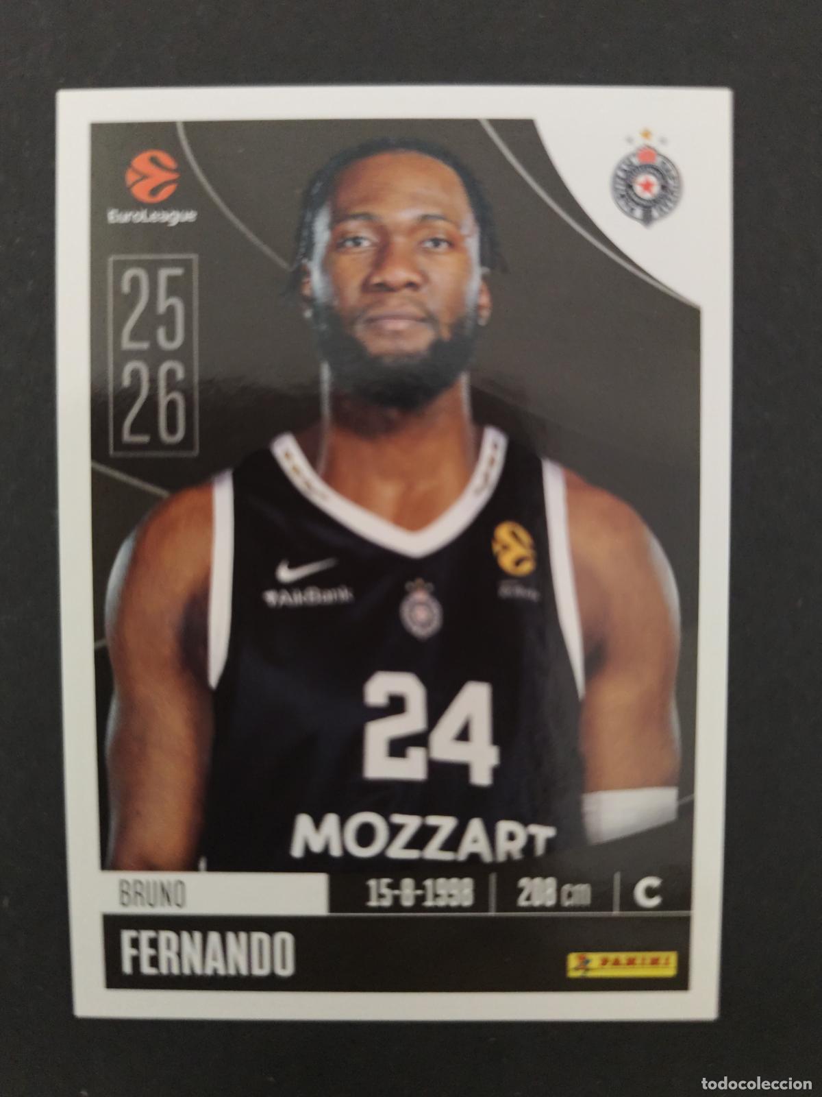 Sammelleidenschaft Sport: 314 BRUNO FERNANDO PARTIZAN BELGRADO EUROLEAGUE 2025 2026 25 26 BALONCESTO
