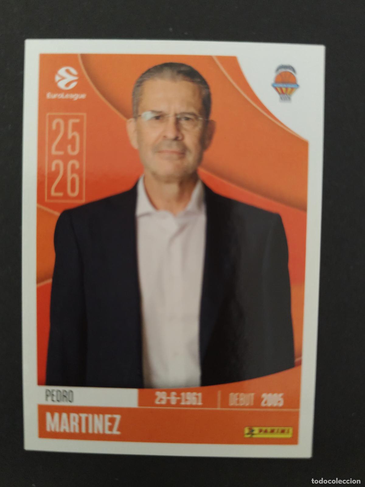 Coleccionismo deportivo: 334 PEDRO MARTINEZ VALENCIA BASKET EUROLEAGUE 2025 2026 25 26 BALONCESTO