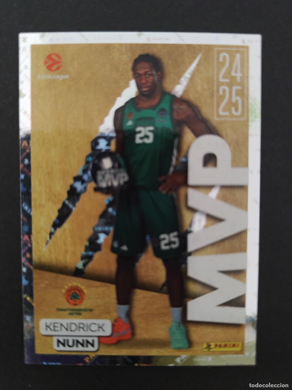 Sammelleidenschaft Sport: 384 KENDRICK NUNN PANATHINAIKOS AWARDS EUROLEAGUE 2025 2026 25 26 BALONCESTO