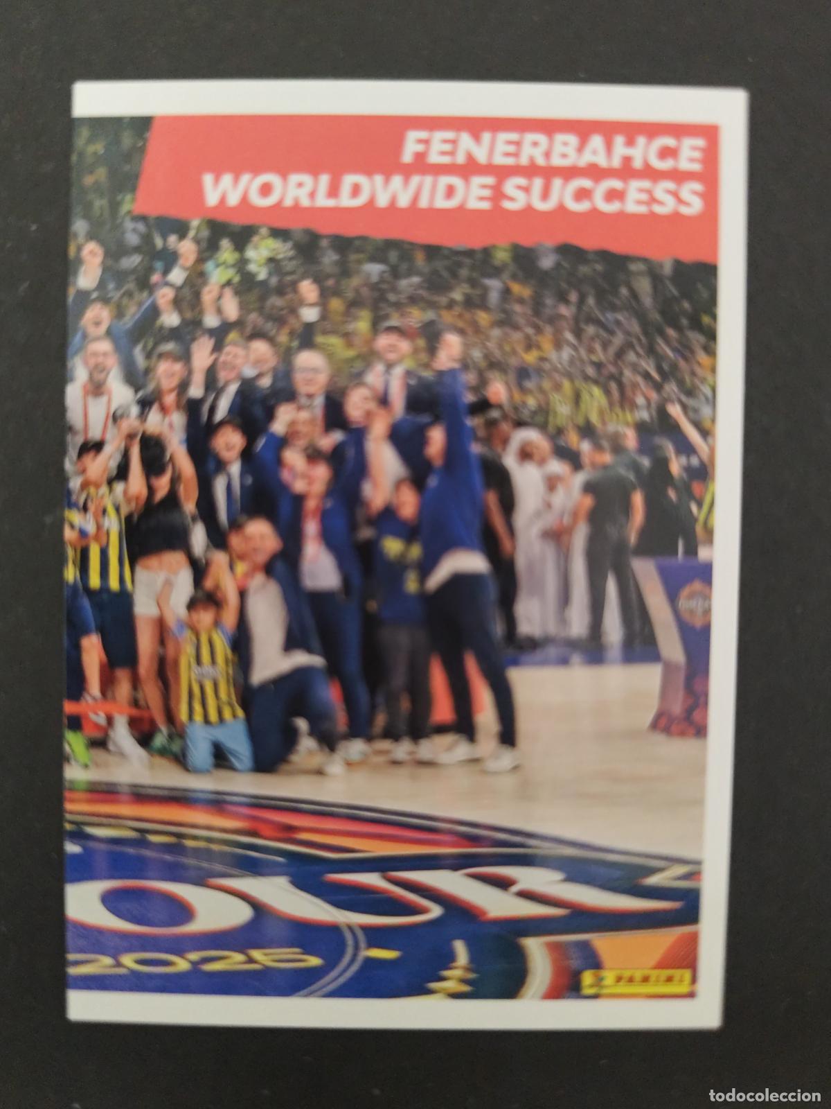 Coleccionismo deportivo: 429 FENERBAH&Ccedil;E WORLDWIDE SUCCESS FENERBAH&Ccedil;E EUROLEAGUE 2025 2026 25 26 BALONCESTO