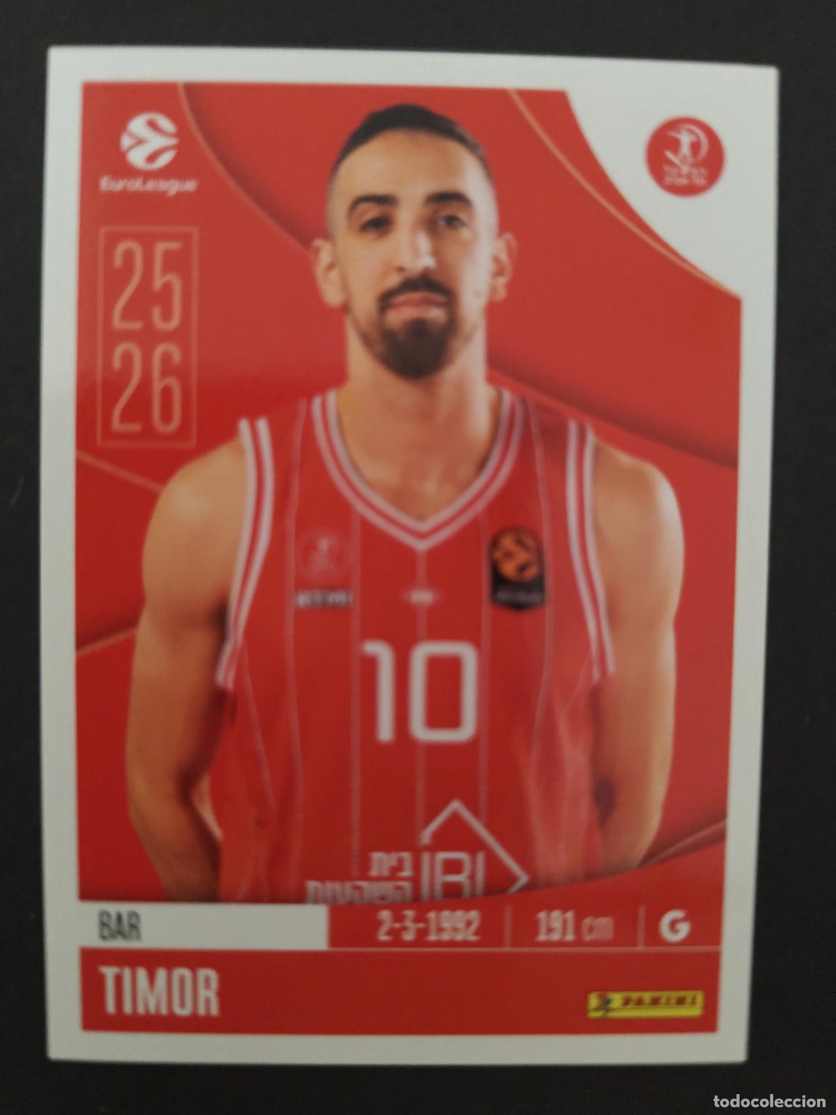 Coleccionismo deportivo: 203 BAR TIMOR HAPOEL TEL AVIV EUROLEAGUE 2025 2026 25 26 BALONCESTO