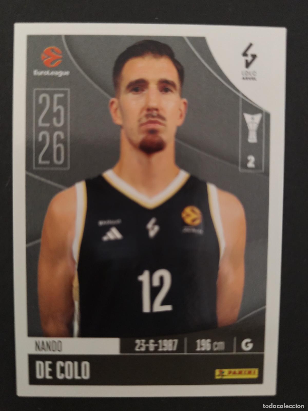 Coleccionismo deportivo: 218 NANDO DE COLO ASVEL VILLEURBANNE EUROLEAGUE 2025 2026 25 26 BALONCESTO