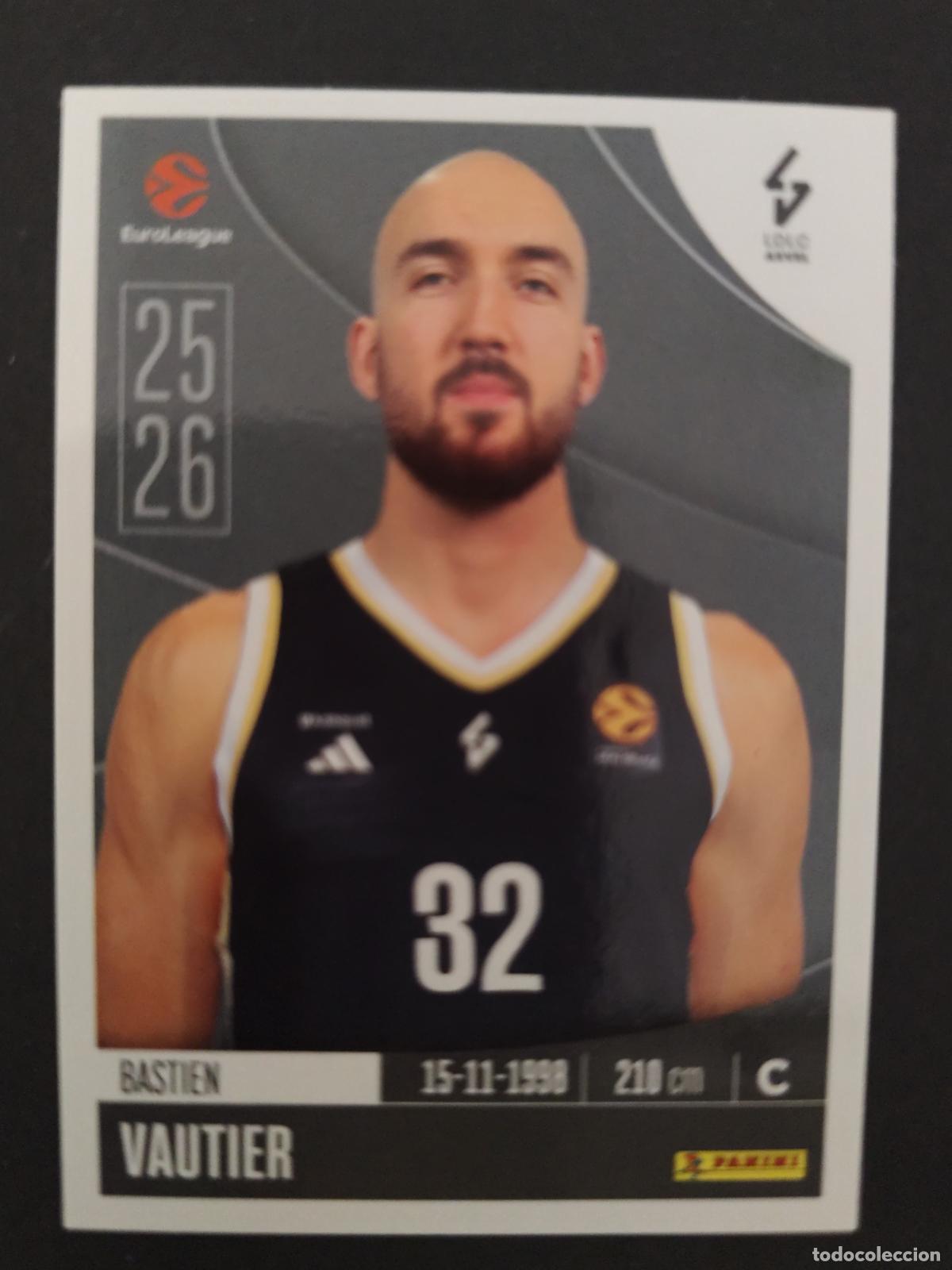Coleccionismo deportivo: 230 BASTIEN VAUTIER ASVEL VILLEURBANNE EUROLEAGUE 2025 2026 25 26 BALONCESTO