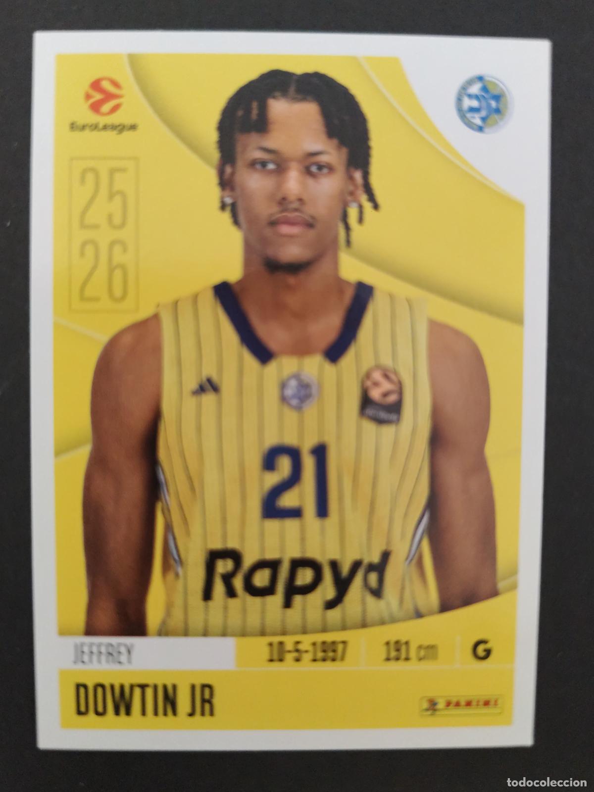 Coleccionismo deportivo: 237 JEFFREY DOWTIN JR MACCABI TEL AVIV EUROLEAGUE 2025 2026 25 26 BALONCESTO