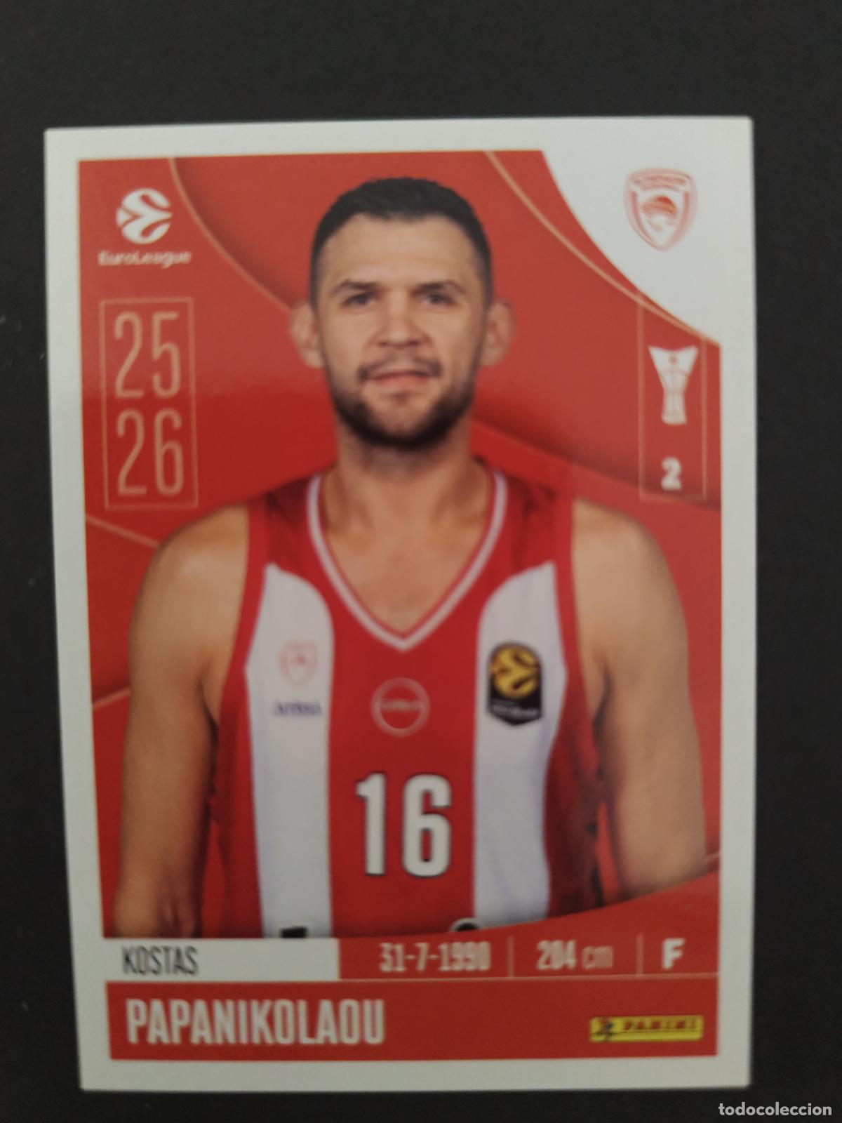 Coleccionismo deportivo: 259 KOSTAS PAPANIKOLAOU OLYMPIACOS EUROLEAGUE 2025 2026 25 26 BALONCESTO
