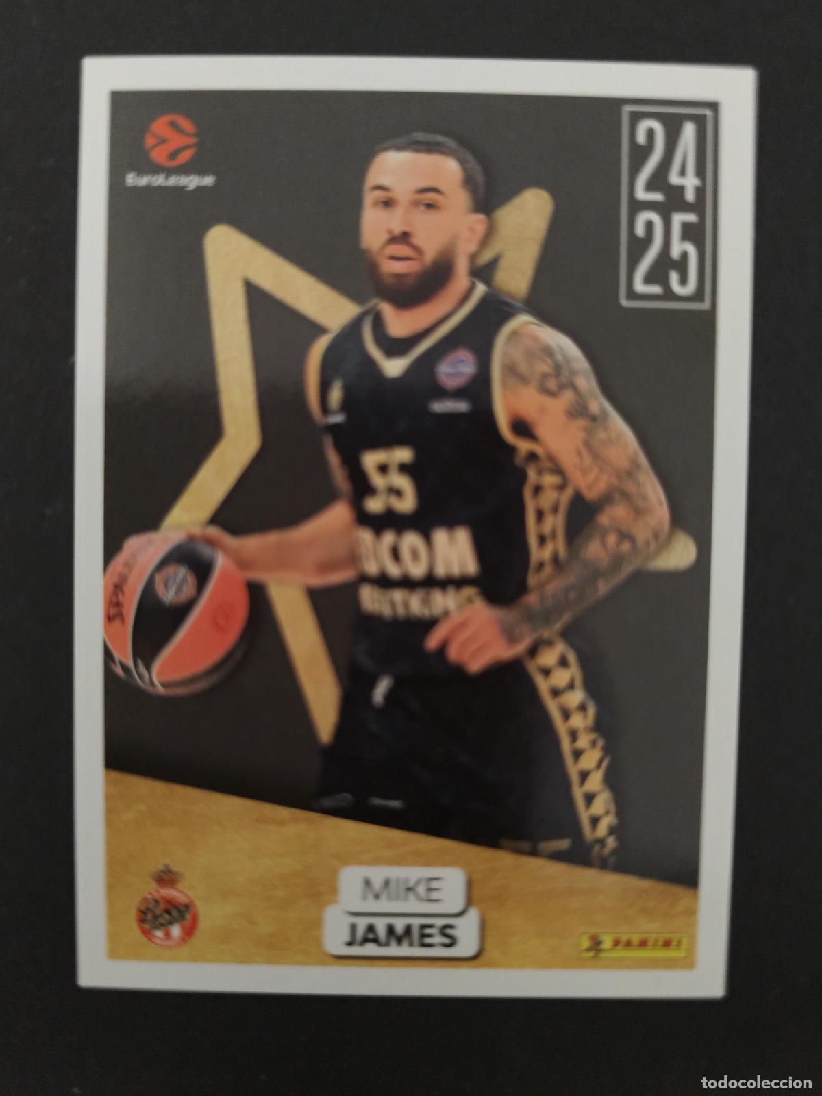 Sammelleidenschaft Sport: 392 MIKE JAMES AS MONACO AWARDS EUROLEAGUE 2025 2026 25 26 BALONCESTO