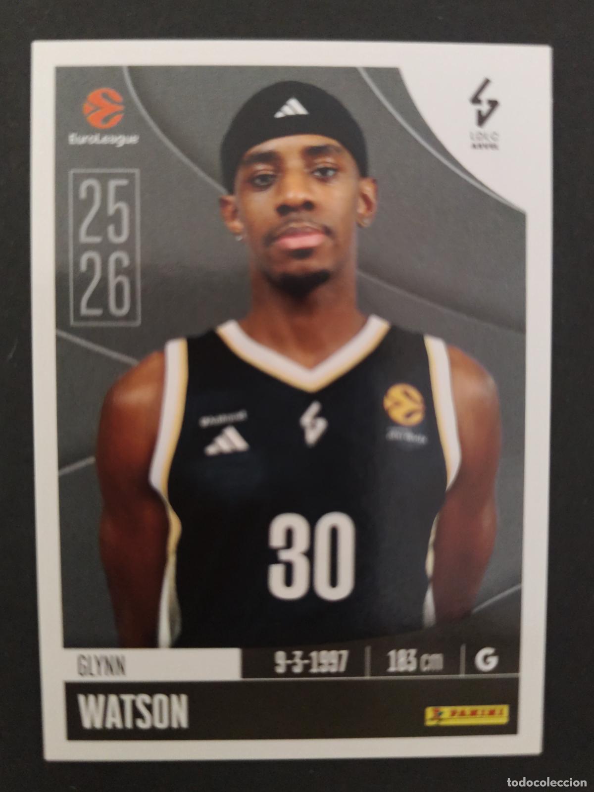 Collezionismo sportivo: 220 GLYNN WATSON ASVEL VILLEURBANNE EUROLEAGUE 2025 2026 25 26 BALONCESTO