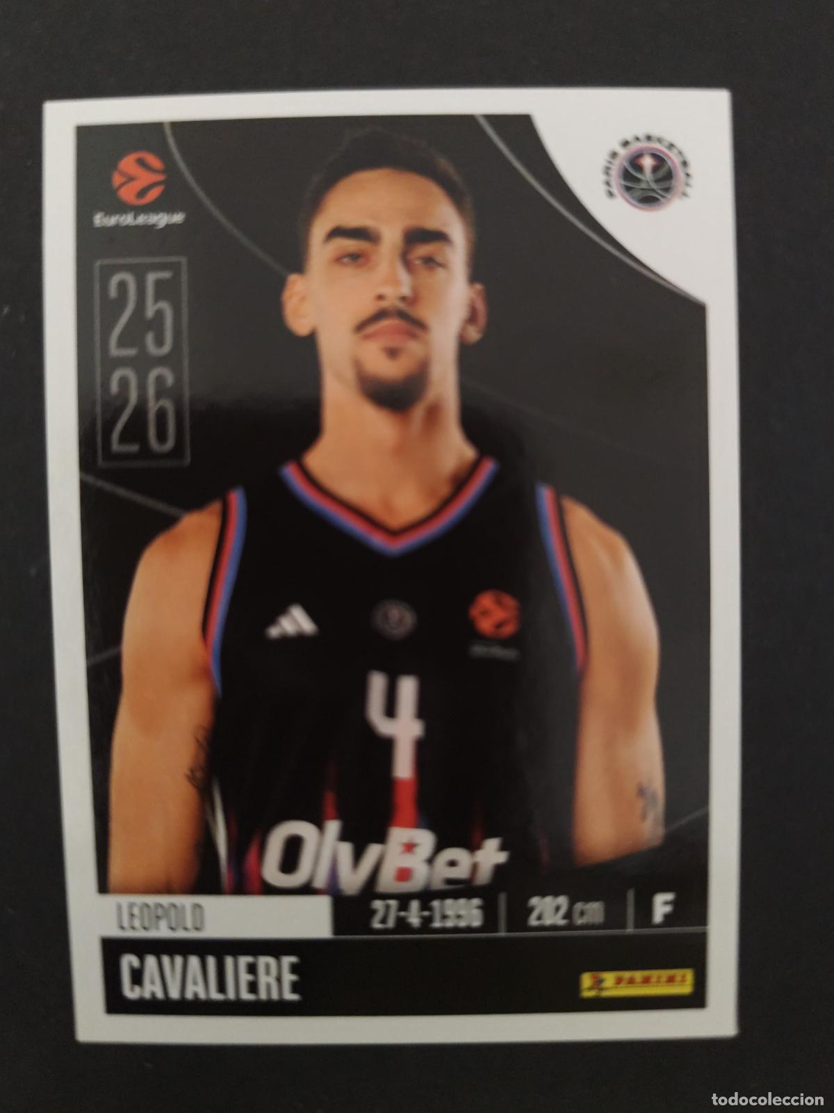 Coleccionismo deportivo: 289 LEOPOLD CAVALIERE PARIS BASKETBALL EUROLEAGUE 2025 2026 25 26 BALONCESTO