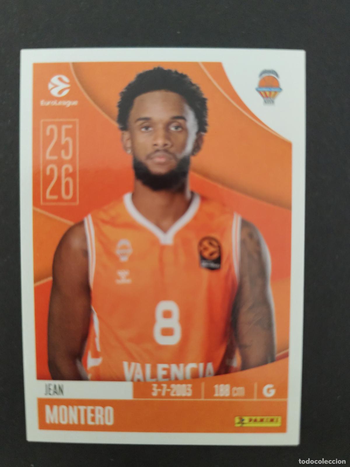 Coleccionismo deportivo: 339 JEAN MONTERO VALENCIA BASKET EUROLEAGUE 2025 2026 25 26 BALONCESTO