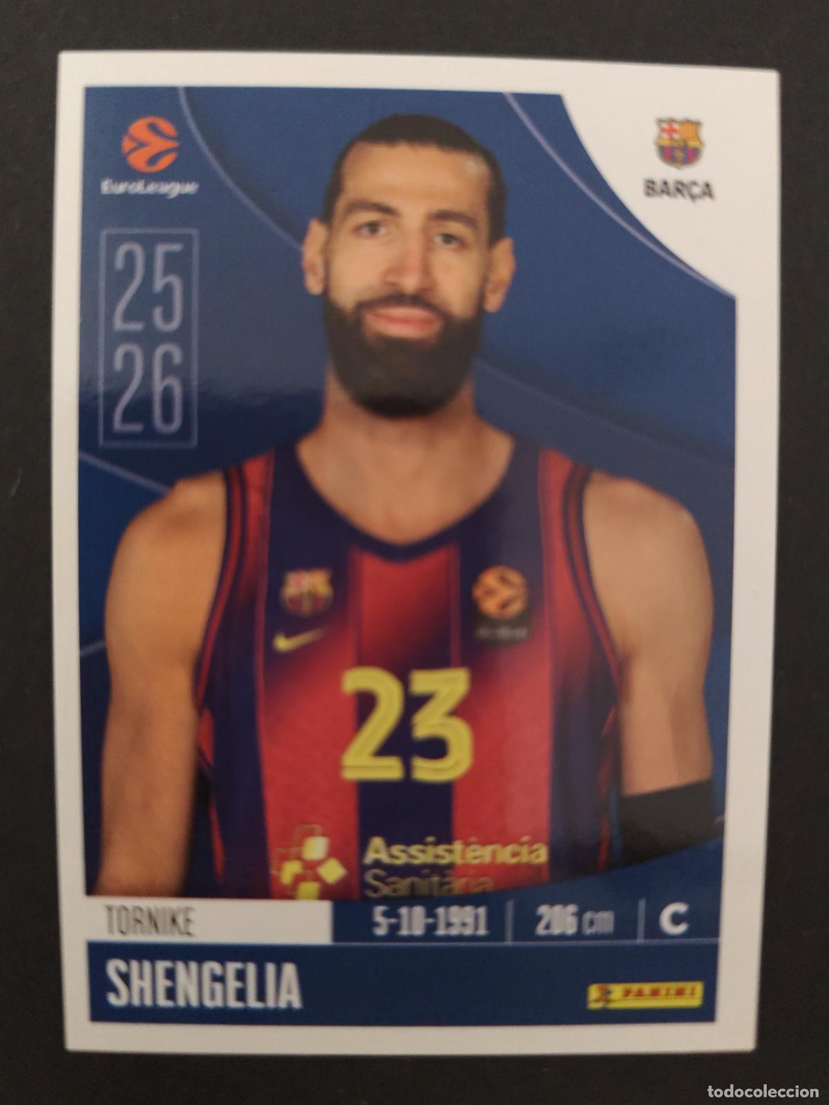 Coleccionismo deportivo: 161 TORNIKE SHENGELIA BARCELONA BAR&Ccedil;A EUROLEAGUE 2025 2026 25 26 BALONCESTO