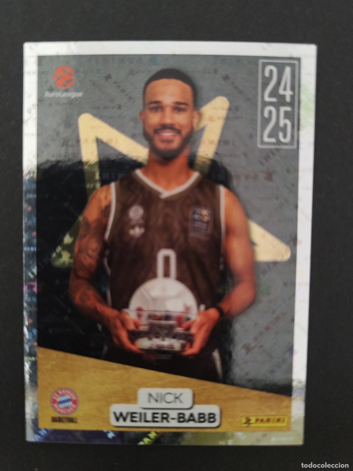 Coleccionismo deportivo: 397 NICK WEILER-BABB BAYERN M&Uacute;NICH AWARDS EUROLEAGUE 2025 2026 25 26 BALONCESTO