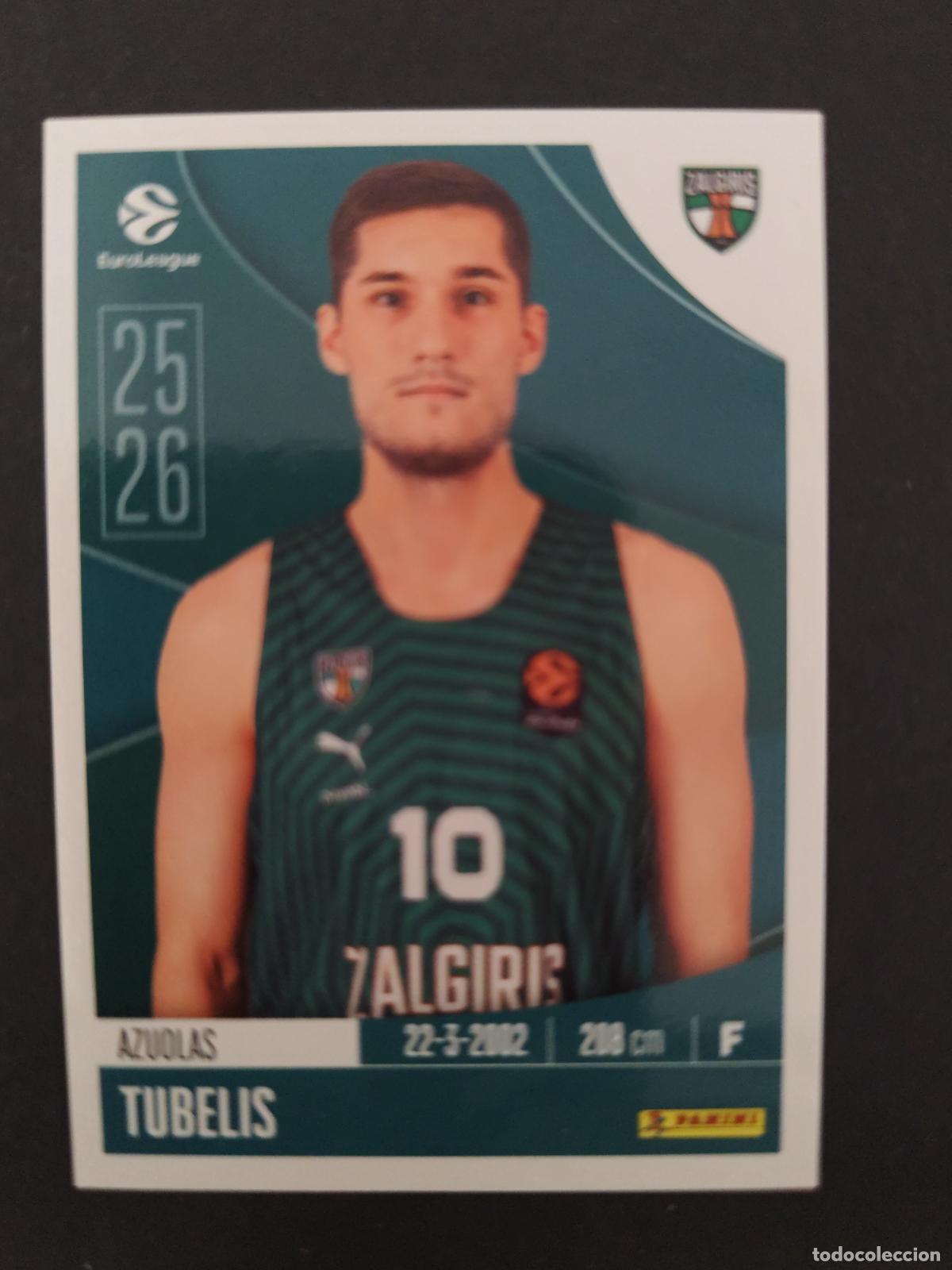 Coleccionismo deportivo: 377 AZUOLAS TUBELIS ŽALGIRIS KAUNAS EUROLEAGUE 2025 2026 25 26 BALONCESTO