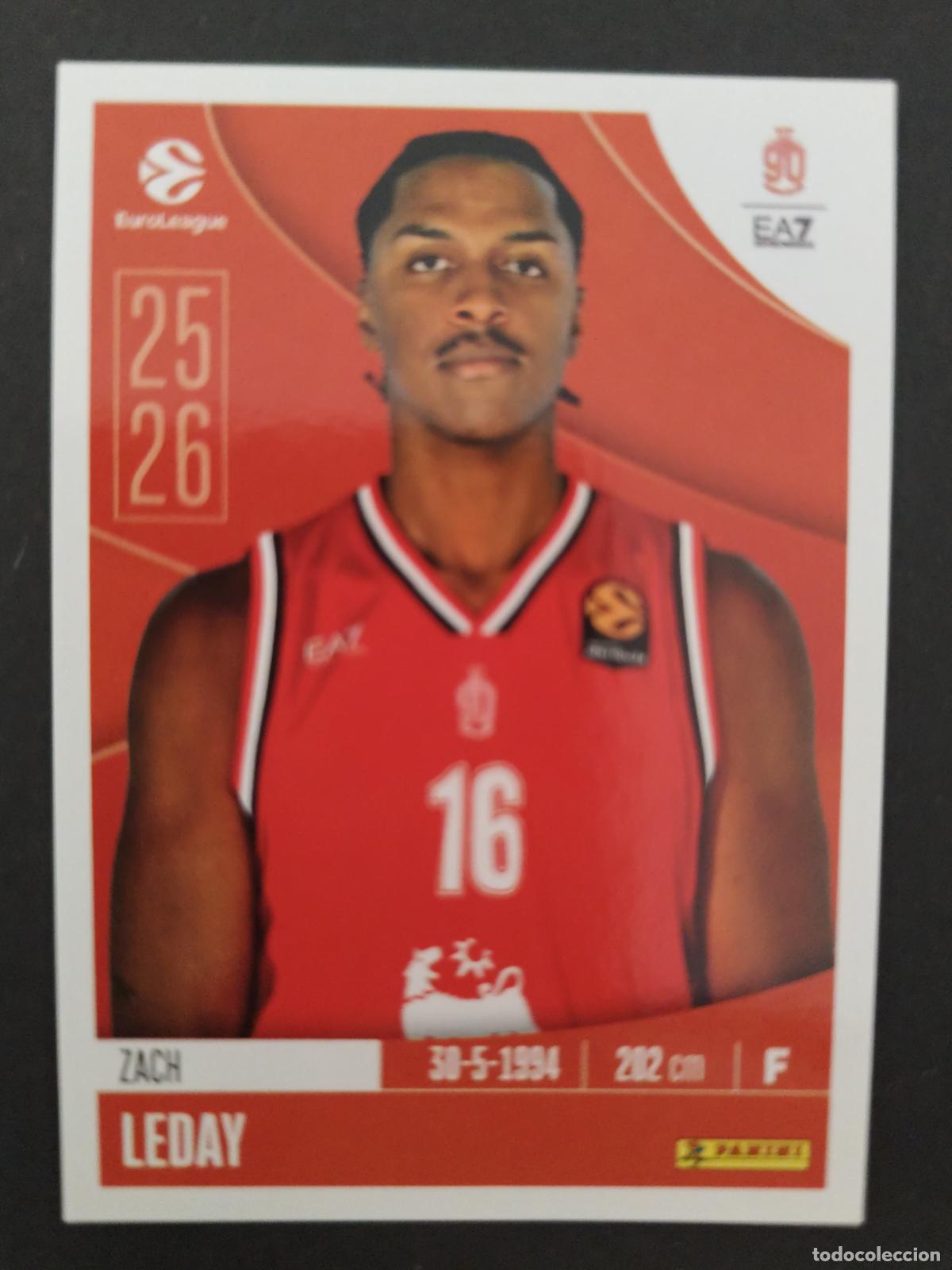 Colecionismo desportivo: 138 ZACH LEDAY OLIMPIA MILANO EUROLEAGUE 2025 2026 25 26 BALONCESTO