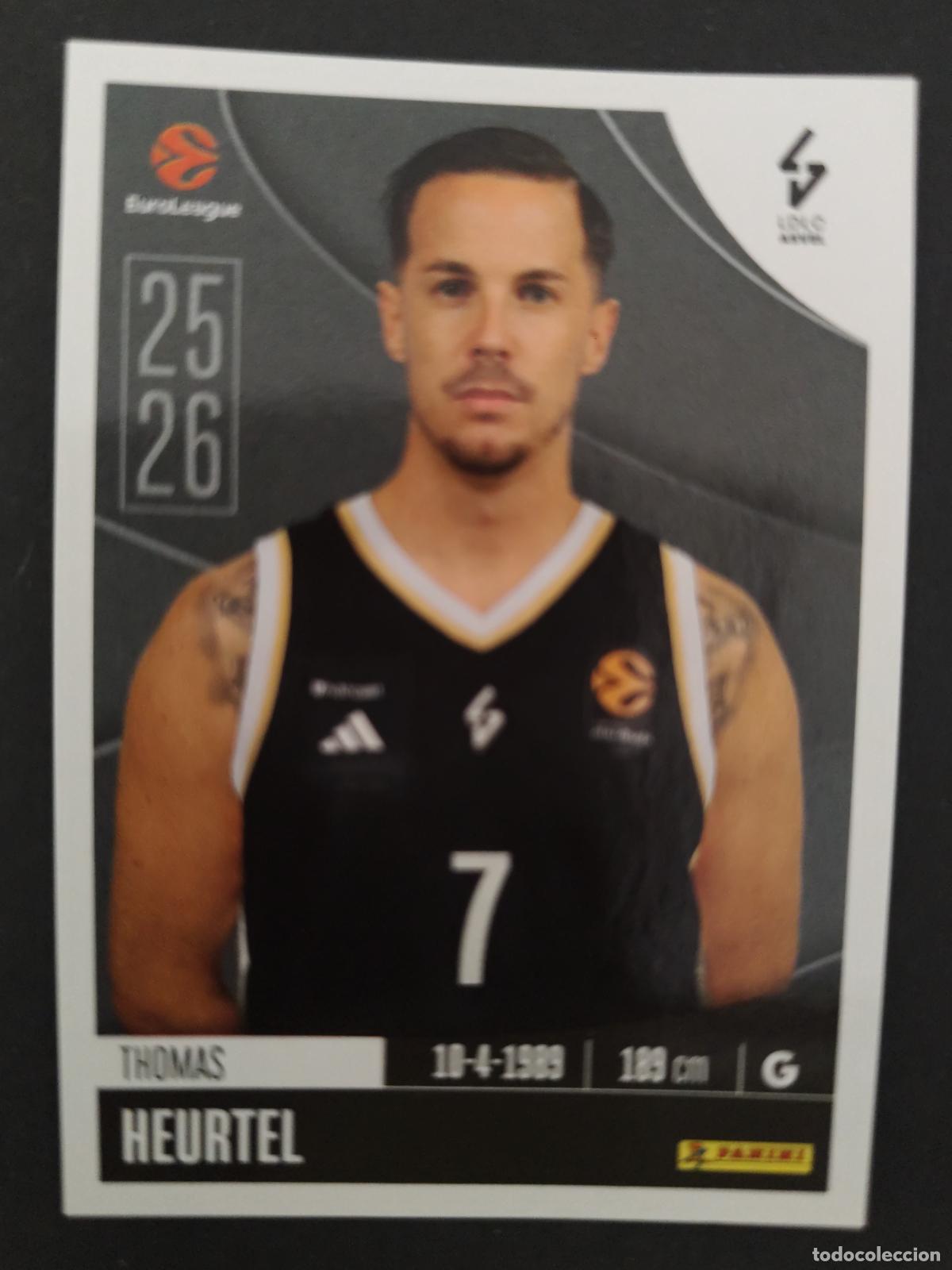 Sports collectibles: 217 THOMAS HEURTEL ASVEL VILLEURBANNE EUROLEAGUE 2025 2026 25 26 BALONCESTO