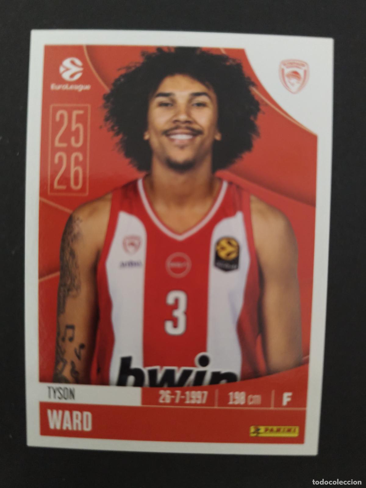 Coleccionismo deportivo: 257 TYSON WARD OLYMPIACOS EUROLEAGUE 2025 2026 25 26 BALONCESTO