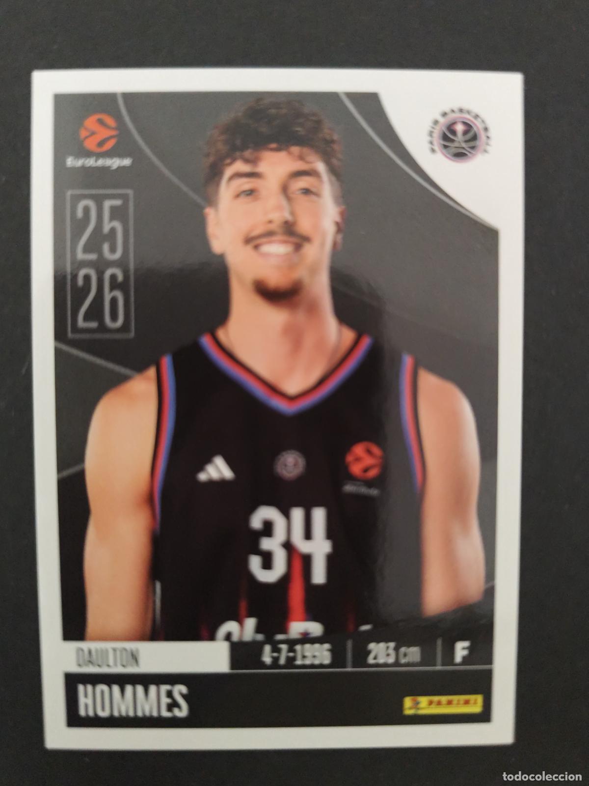 Coleccionismo deportivo: 293 DAULTON HOMMES PARIS BASKETBALL EUROLEAGUE 2025 2026 25 26 BALONCESTO