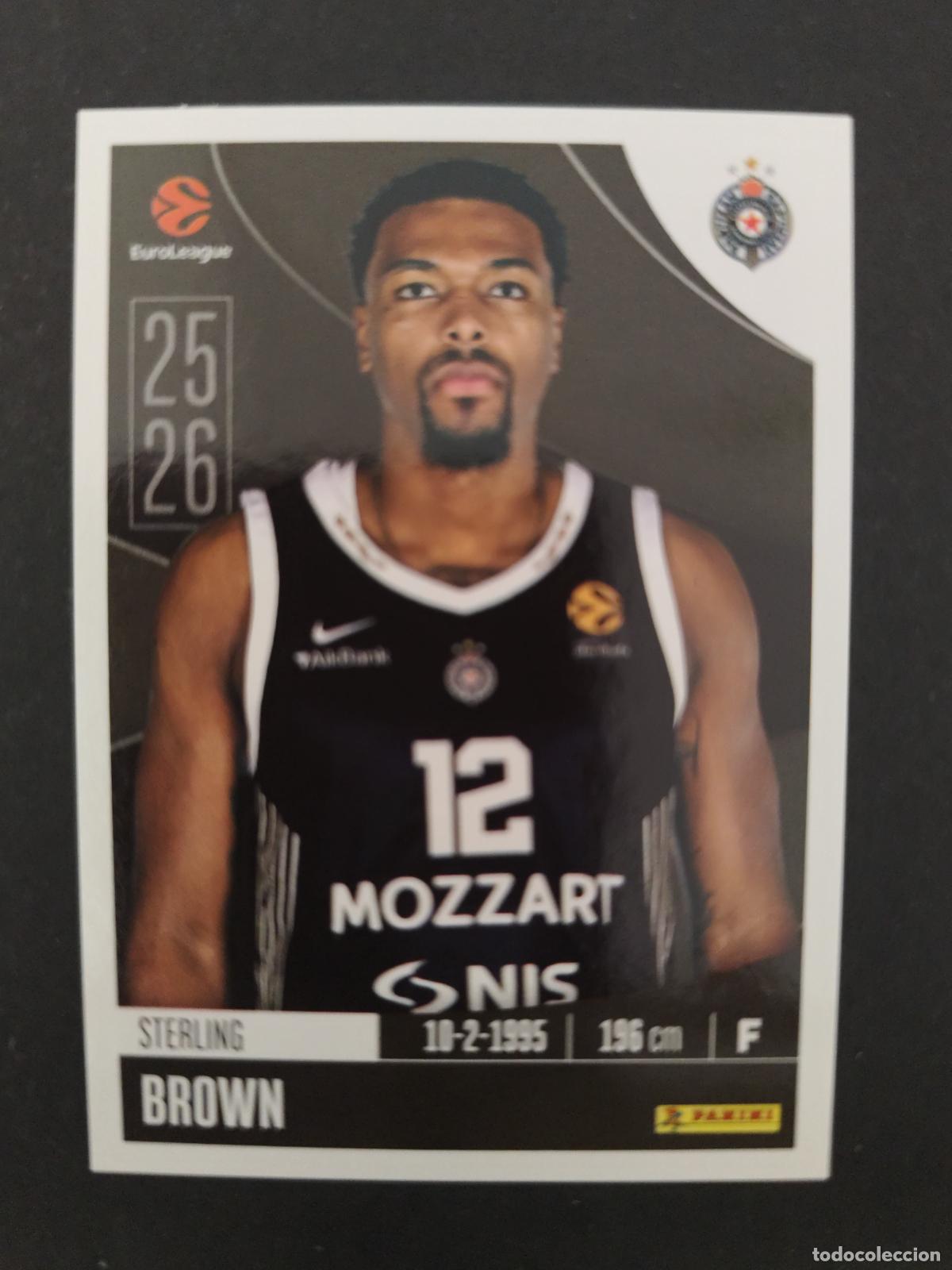 Coleccionismo deportivo: 310 STERLING BROWN PARTIZAN BELGRADO EUROLEAGUE 2025 2026 25 26 BALONCESTO