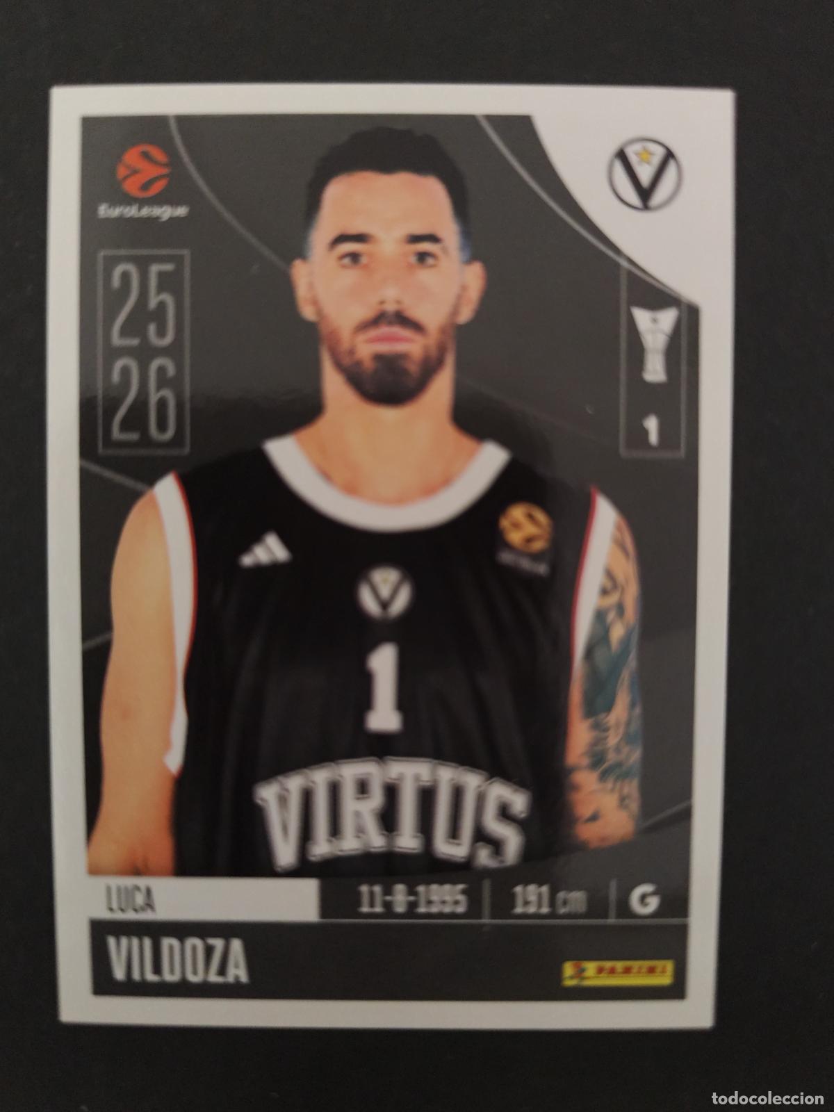 Colecionismo desportivo: 352 LUCA VILDOZA VIRTUS BOLOGNA EUROLEAGUE 2025 2026 25 26 BALONCESTO