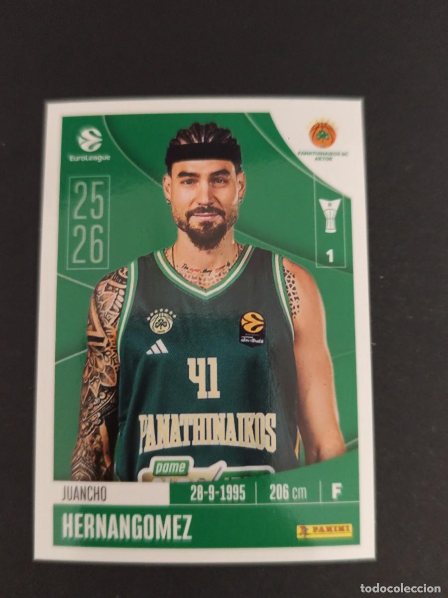Colecionismo desportivo: 276 JUANCHO HERNANGOMEZ PANATHINAIKOS EUROLEAGUE 2025 2026 25 26 BALONCESTO
