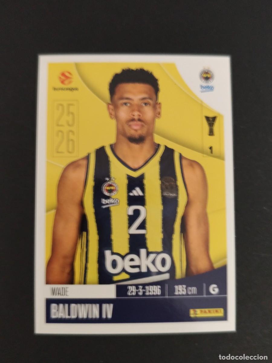 Colecionismo desportivo: 182 WADE BALDWIN IV FENERBAH&Ccedil;E EUROLEAGUE 2025 2026 25 26 BALONCESTO