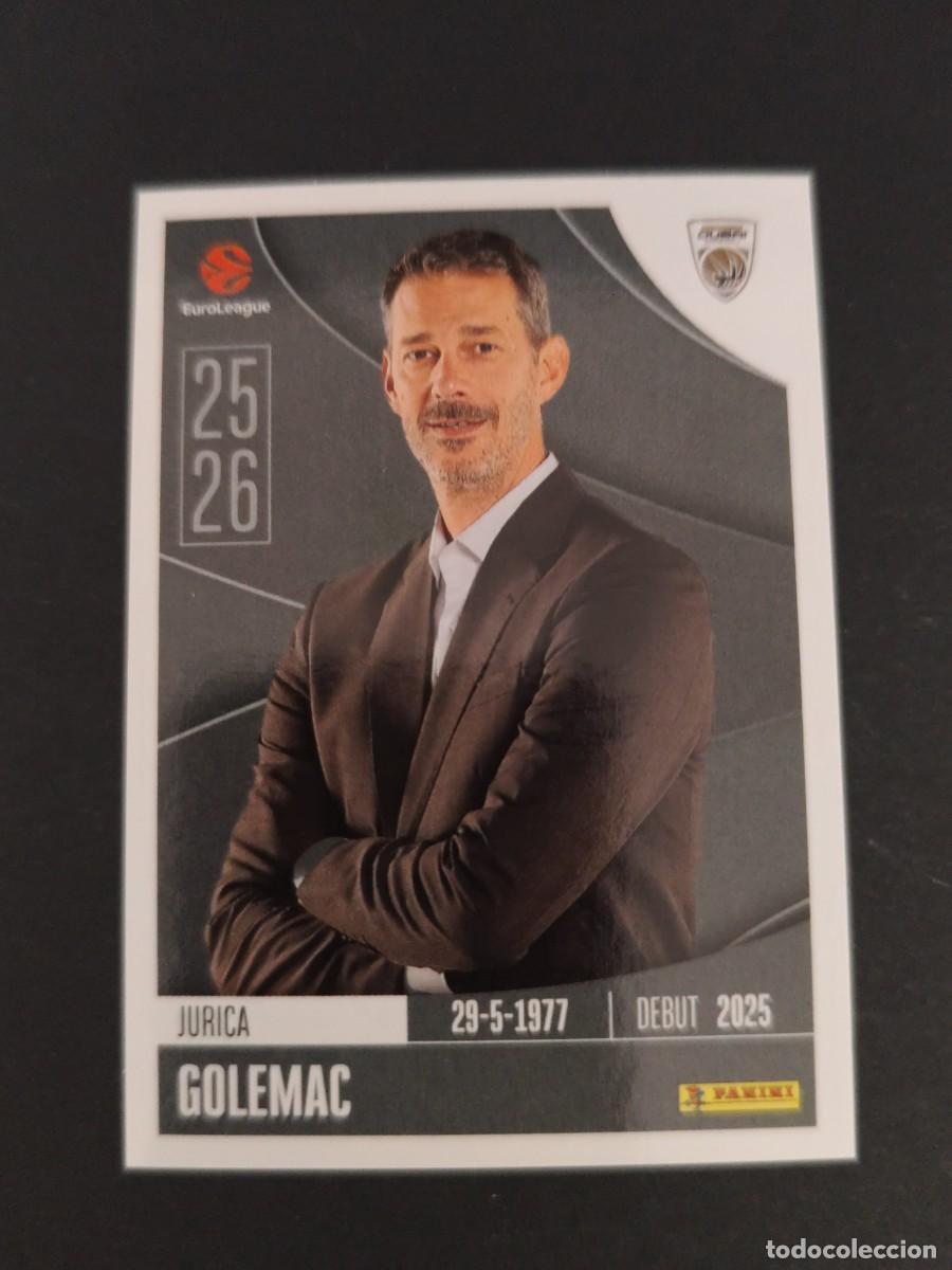 Colecionismo desportivo: 113 JURICA GOLEMAC DUBAI BASKETBALL EUROLEAGUE 2025 2026 25 26 BALONCESTO