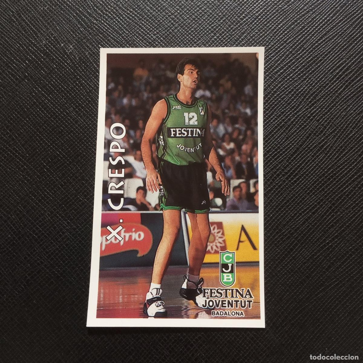 Colecionismo desportivo: 164 X CRESPO FESTINA JOUVENTUT MUNDICROMO ACB 96 97 BALONCESTO 1996 1997 - SIN PEGAR - A126 PG289