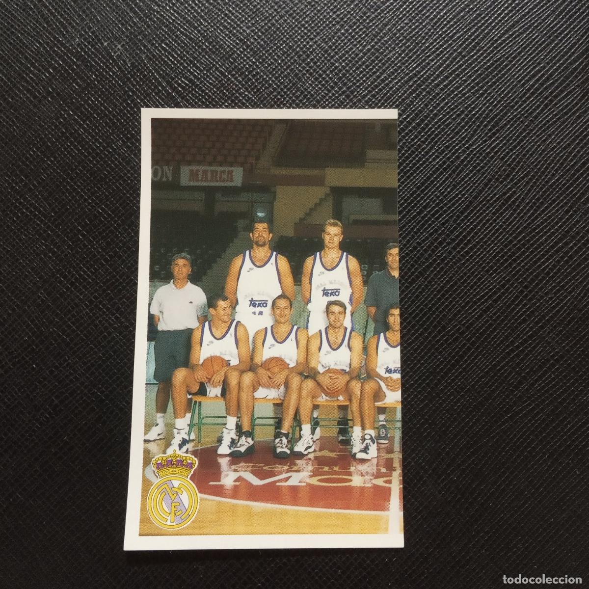 Coleccionismo deportivo: 63 PLANTILLA REAL MADRID MUNDICROMO ACB 96 97 BALONCESTO 1996 1997 - SIN PEGAR - A126 PG343