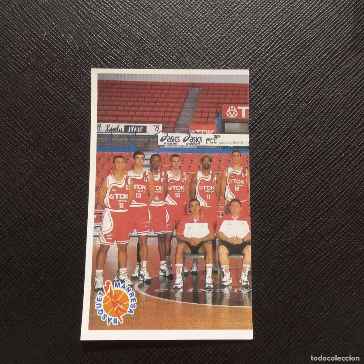 Coleccionismo deportivo: 48 PLANTILLA MANRESA MUNDICROMO ACB 96 97 BALONCESTO 1996 1997 - SIN PEGAR - A126 PG352