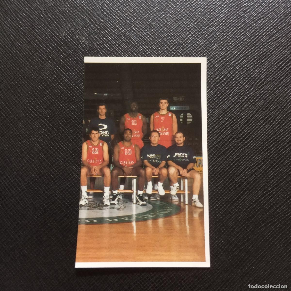 Coleccionismo deportivo: 18 PLANTILLA CAJA SAN FERNANDO MUNDICROMO ACB 96 97 BALONCESTO 1996 1997 - SIN PEGAR - A126 PG352