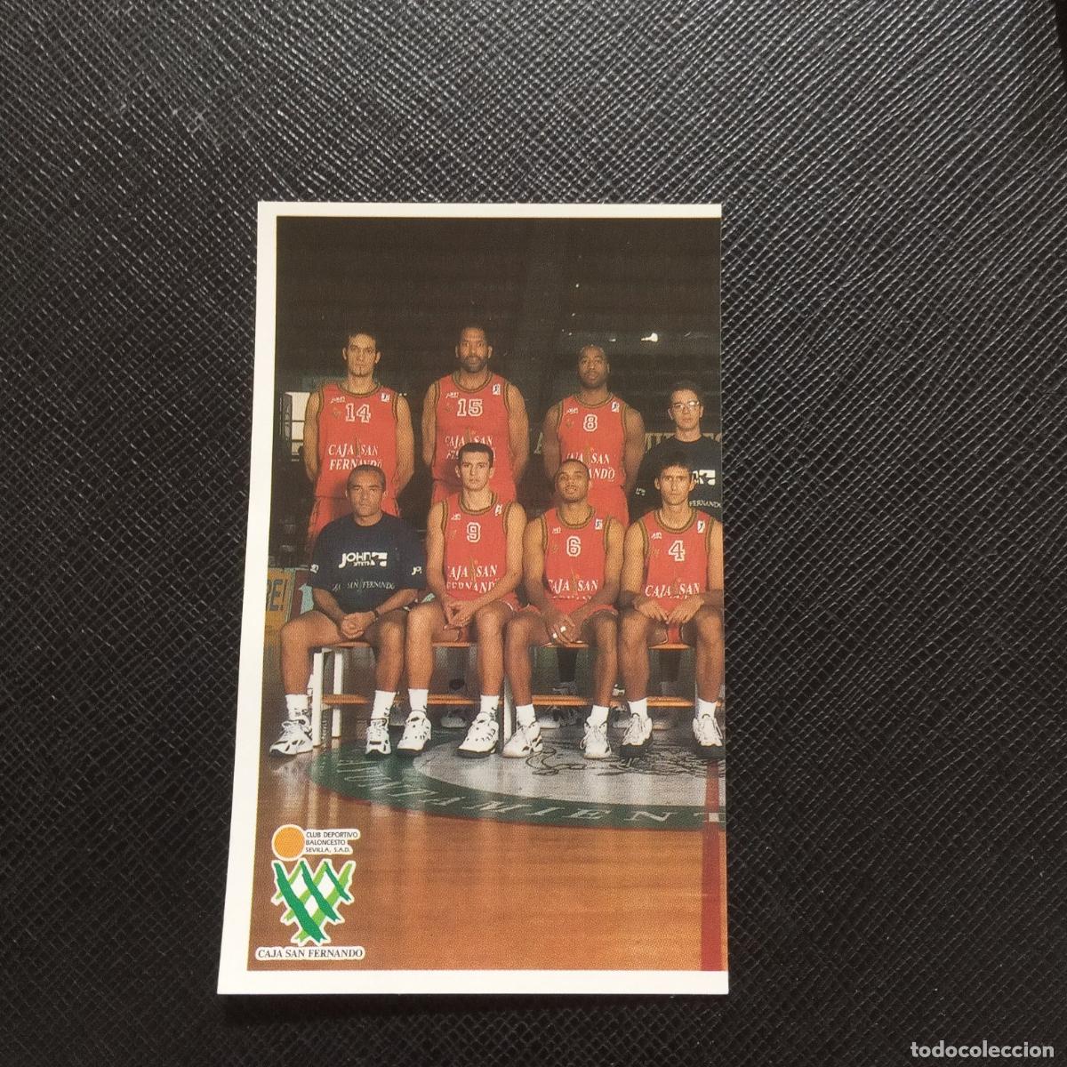 Coleccionismo deportivo: 17 PLANTILLA CAJA SAN FERNANDO MUNDICROMO ACB 96 97 BALONCESTO 1996 1997 - SIN PEGAR - A126 PG361