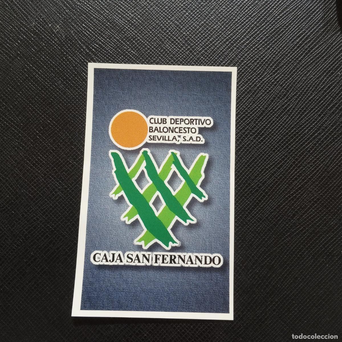 Coleccionismo deportivo: 16 ESCUDO CAJA SAN FERNANDO MUNDICROMO ACB 96 97 BALONCESTO 1996 1997 - SIN PEGAR - A126 PG361
