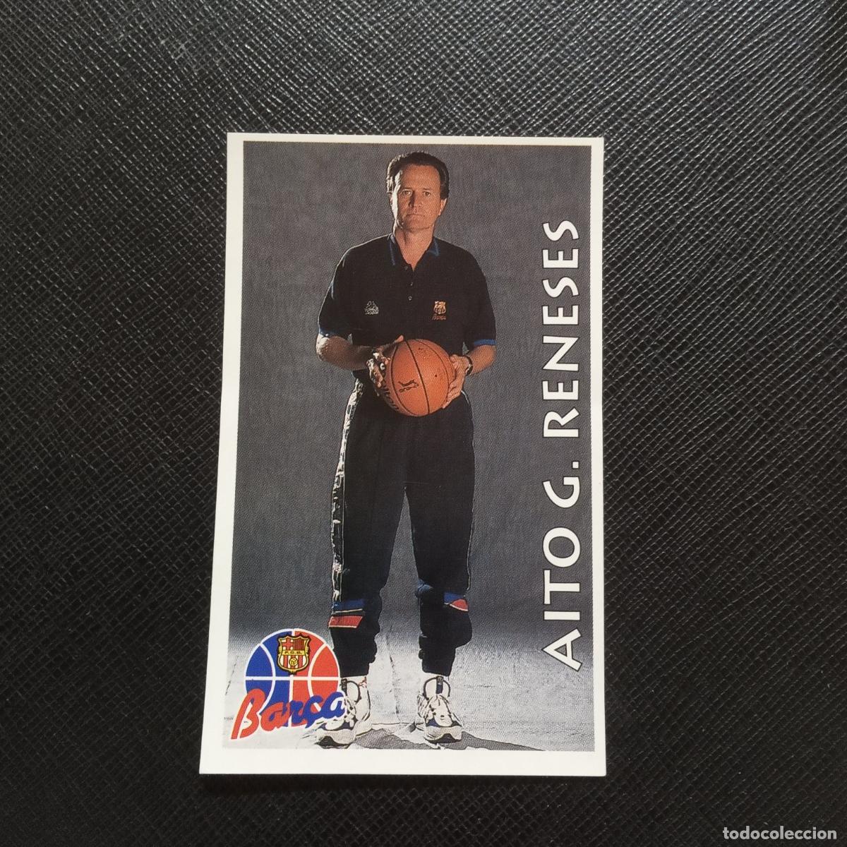 Coleccionismo deportivo: 4 AITOR RENESES BARCELONA MUNDICROMO ACB 96 97 BALONCESTO 1996 1997 - SIN PEGAR - A126 PG361