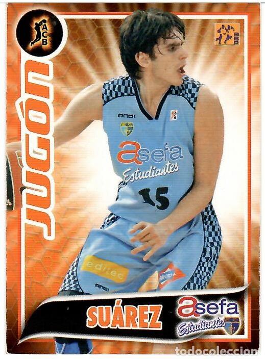 Coleccionismo deportivo: Cromo Baloncesto ACB, temporada 2009-10, Panini: Suarez (Asefa Estudiantes); Jugon