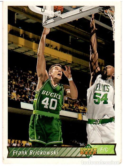 Coleccionismo deportivo: Cromo de baloncesto del album NBA 92-93 Upper Deck: n&ordm; 203 (Frank Brickowski)