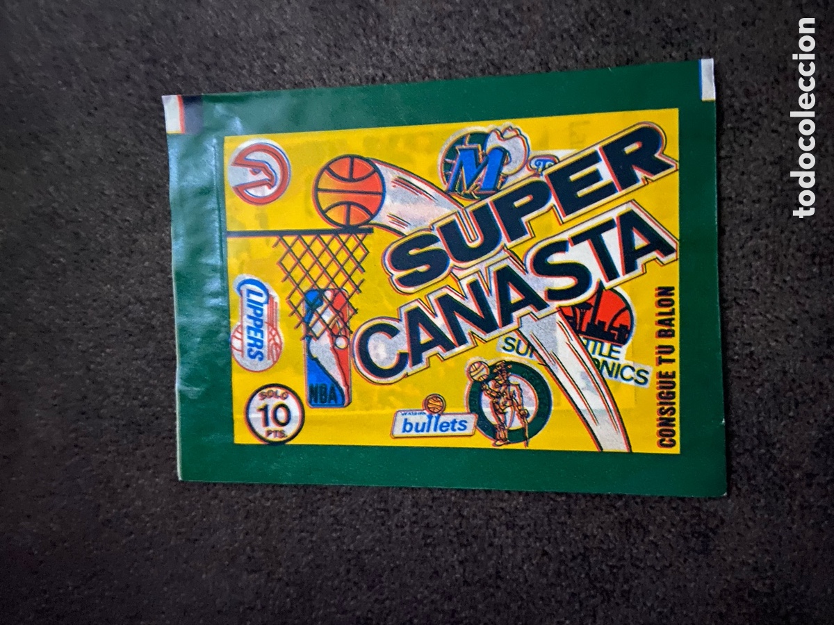 Coleccionismo deportivo: Sobre super canasta 1986 nuevo sin abrir . Posibilidad de Jordan rookie