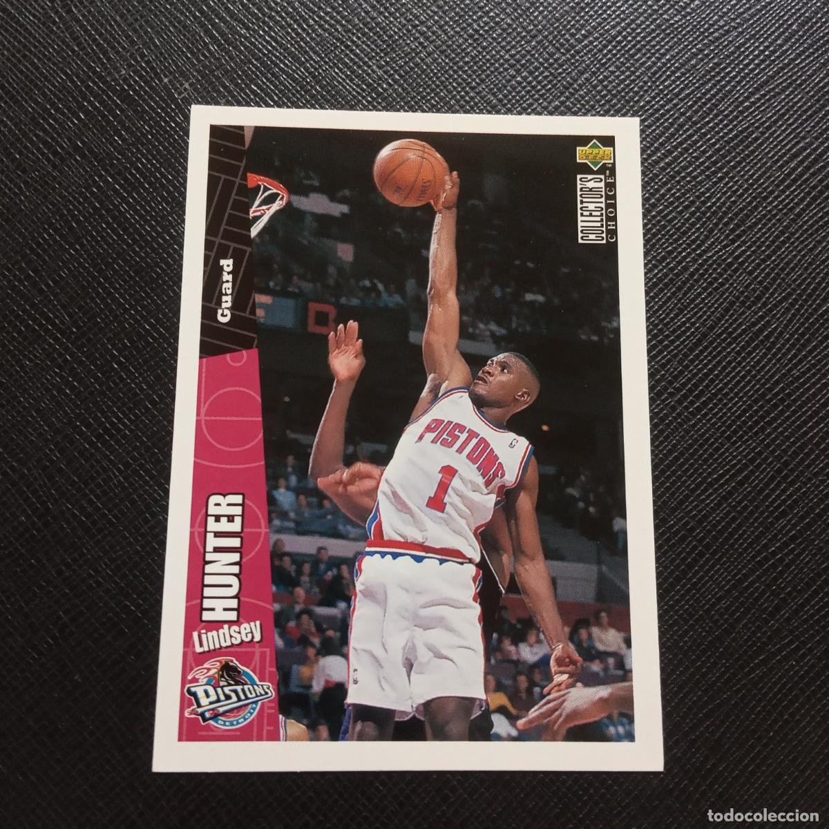 Colecionismo desportivo: 49 HUNTER PISTONS UPPER DECK BALONCESTO NBA 1996 CROMO 96 - A201 PG38