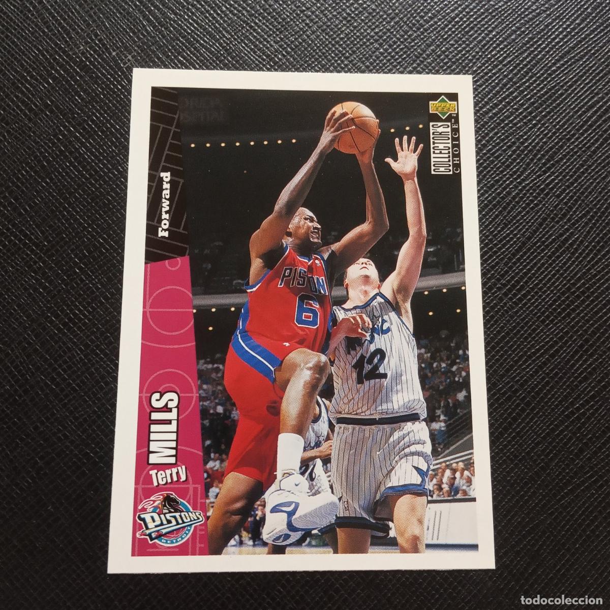 Colecionismo desportivo: 50 TERRY MILLS PISTONS UPPER DECK BALONCESTO NBA 1996 CROMO 96 - A201 PG46