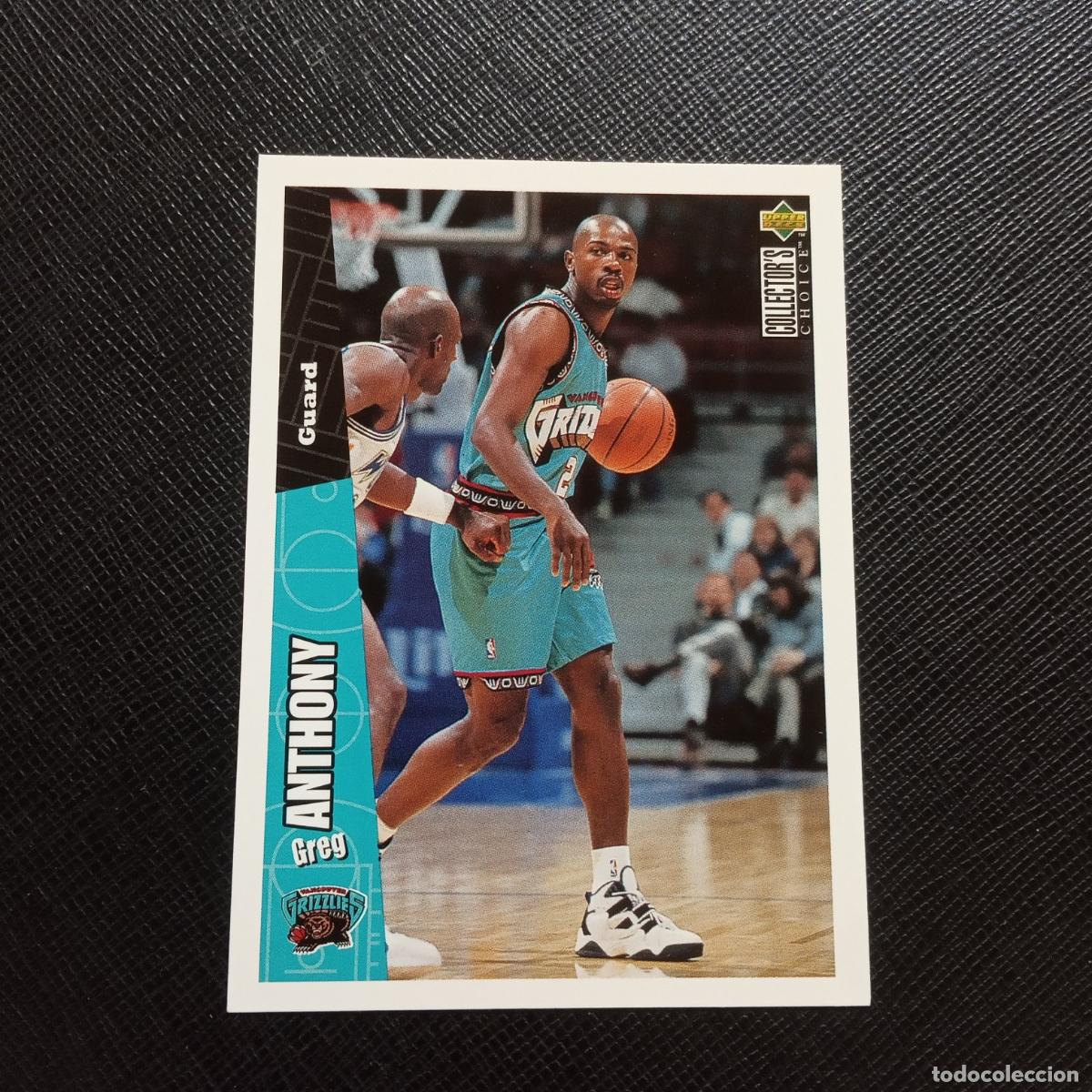 Colecionismo desportivo: 157 GREG ANTHONY GRIZZLIES UPPER DECK BALONCESTO NBA 1996 CROMO 96 - A201 PG52