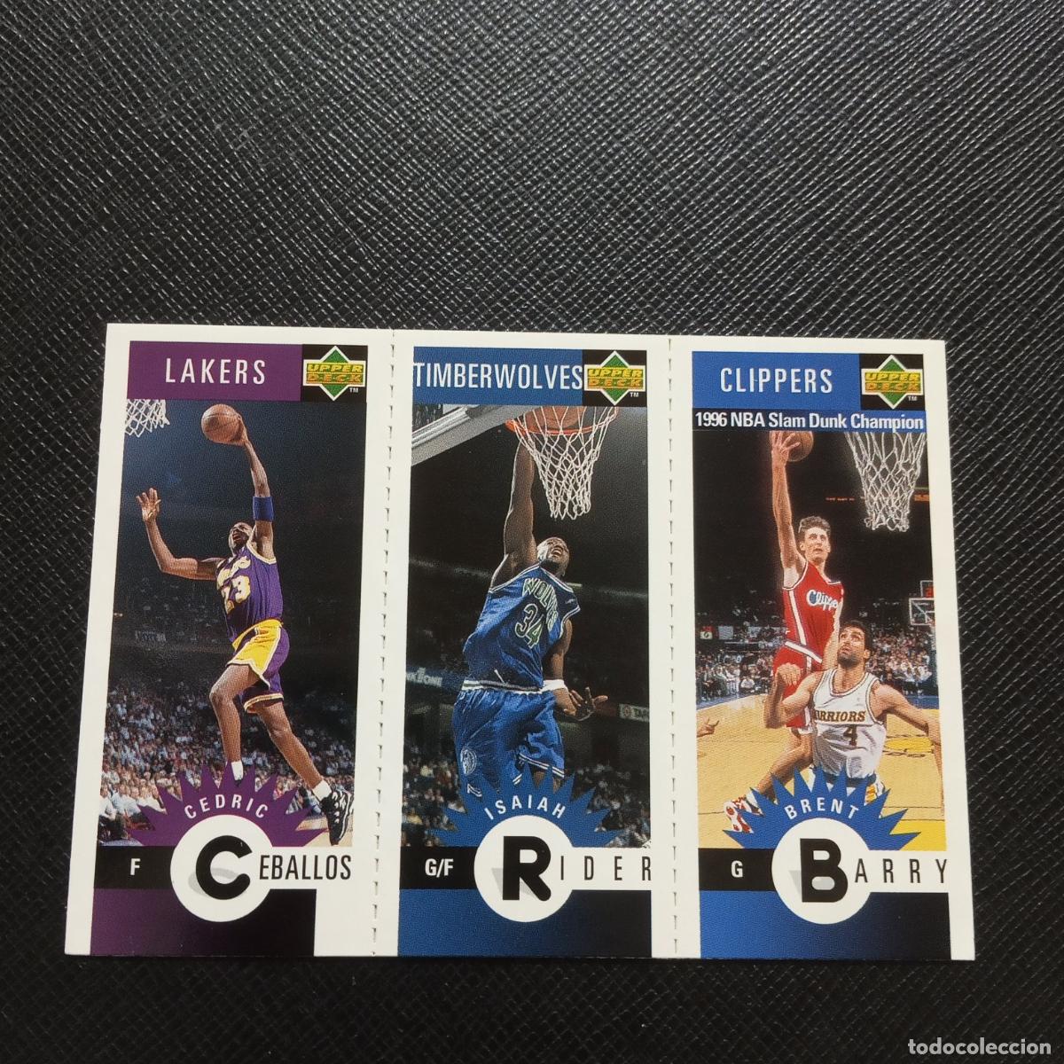 Coleccionismo deportivo: CEBALLOS RIDER BARRY UPPER DECK BALONCESTO NBA 1996 CROMO 96 - A198 PG16
