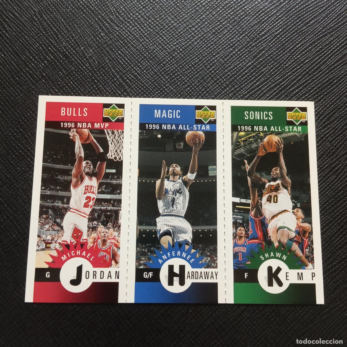 Coleccionismo deportivo: MICHAEL JORDAN HARDAWAY KEMP UPPER DECK BALONCESTO NBA 1996 CROMO 96 - A198 PG25