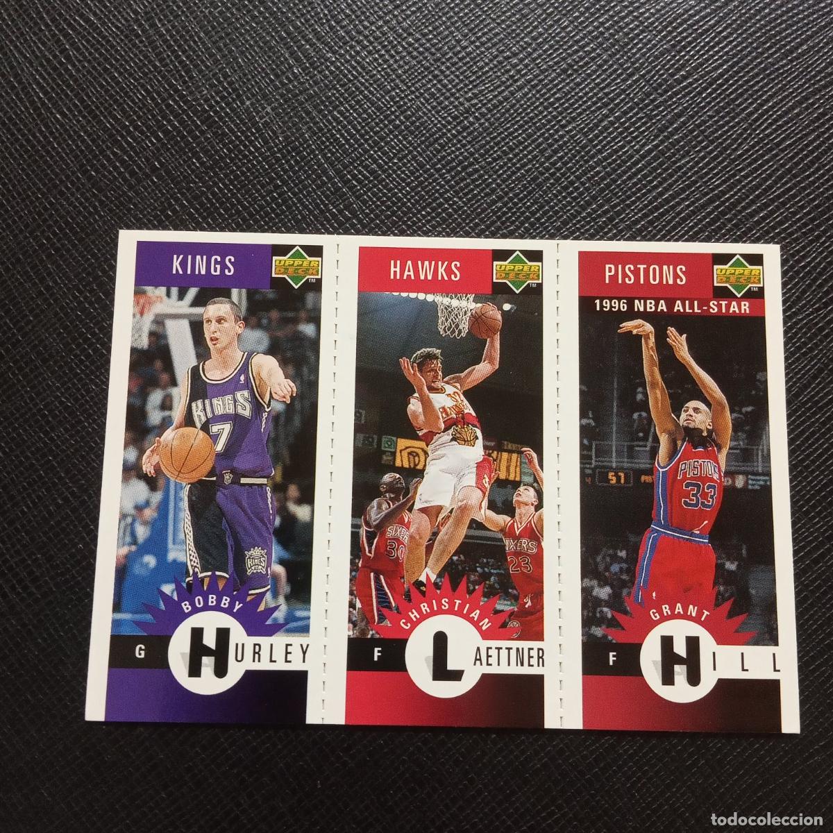 Coleccionismo deportivo: HURLEY LAETTNER GRANT HILL UPPER DECK BALONCESTO NBA 1996 CROMO 96 - A123 PG46