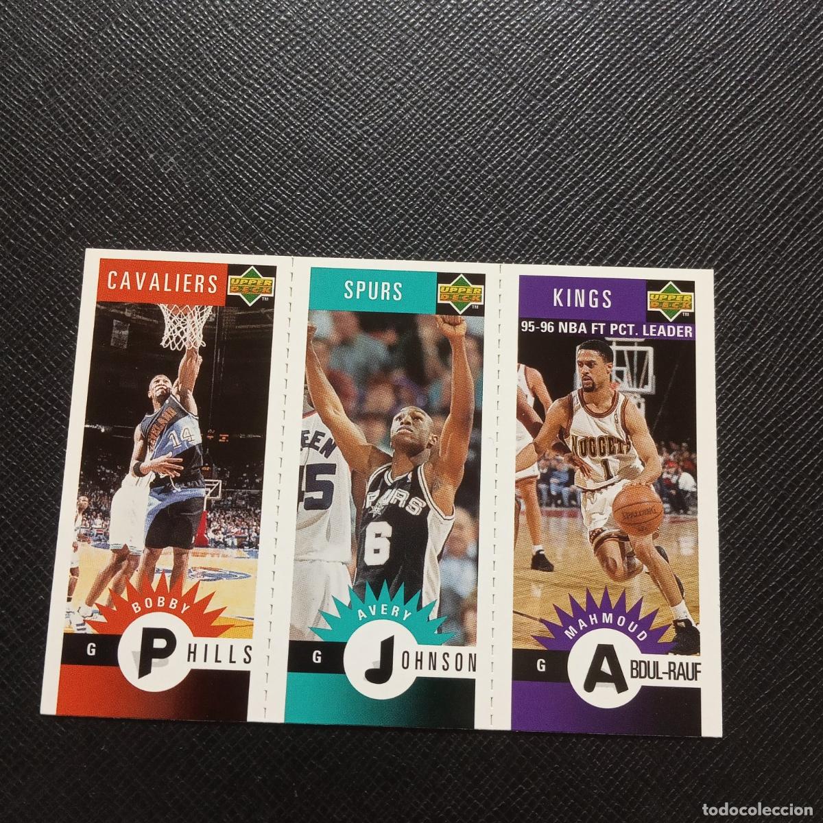 Coleccionismo deportivo: PHILLS JOHNSON ABDUL RAUF UPPER DECK BALONCESTO NBA 1996 CROMO 96 - A123 PG136