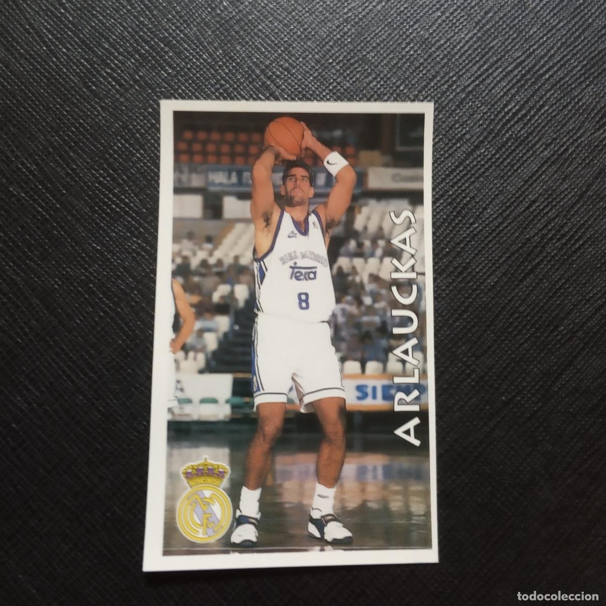 Coleccionismo deportivo: 74 ARLAUCKAS REAL MADRID MUNDICROMO ACB 96 97 BALONCESTO 1996 1997 - SIN PEGAR - A116 PG16