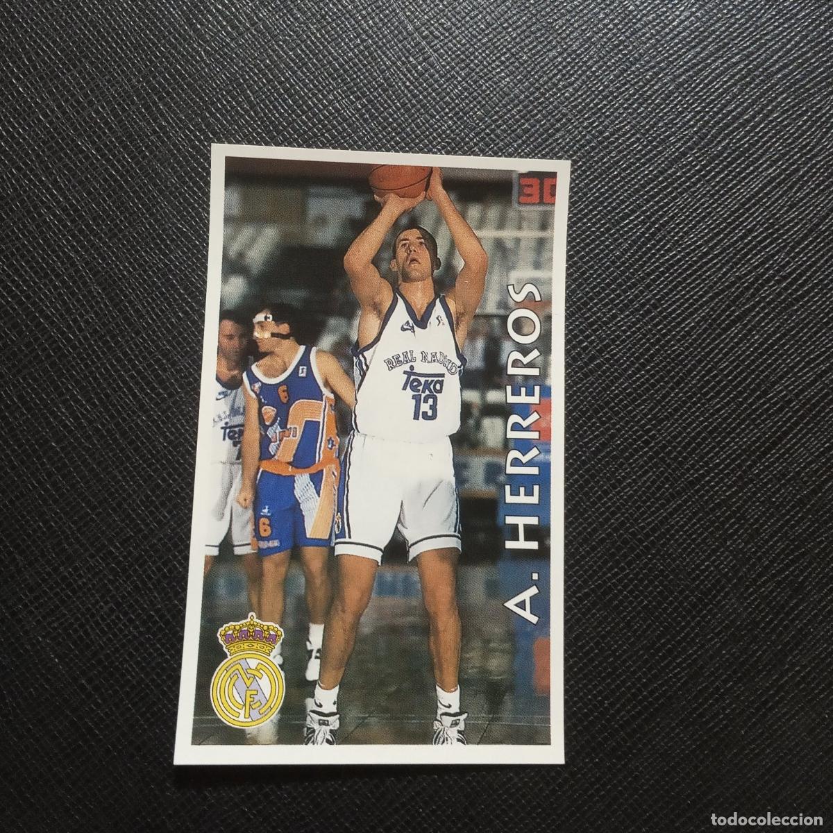 Coleccionismo deportivo: 72 A HERREROS REAL MADRID MUNDICROMO ACB 96 97 BALONCESTO 1996 1997 - SIN PEGAR - A116 PG18