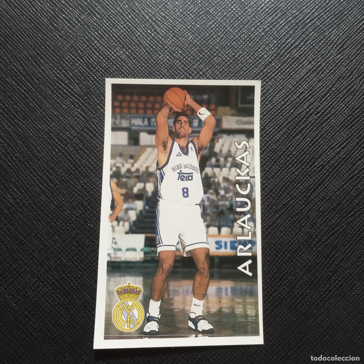 Coleccionismo deportivo: 74 ARLAUCKAS REAL MADRID MUNDICROMO ACB 96 97 BALONCESTO 1996 1997 - SIN PEGAR - A116 PG19