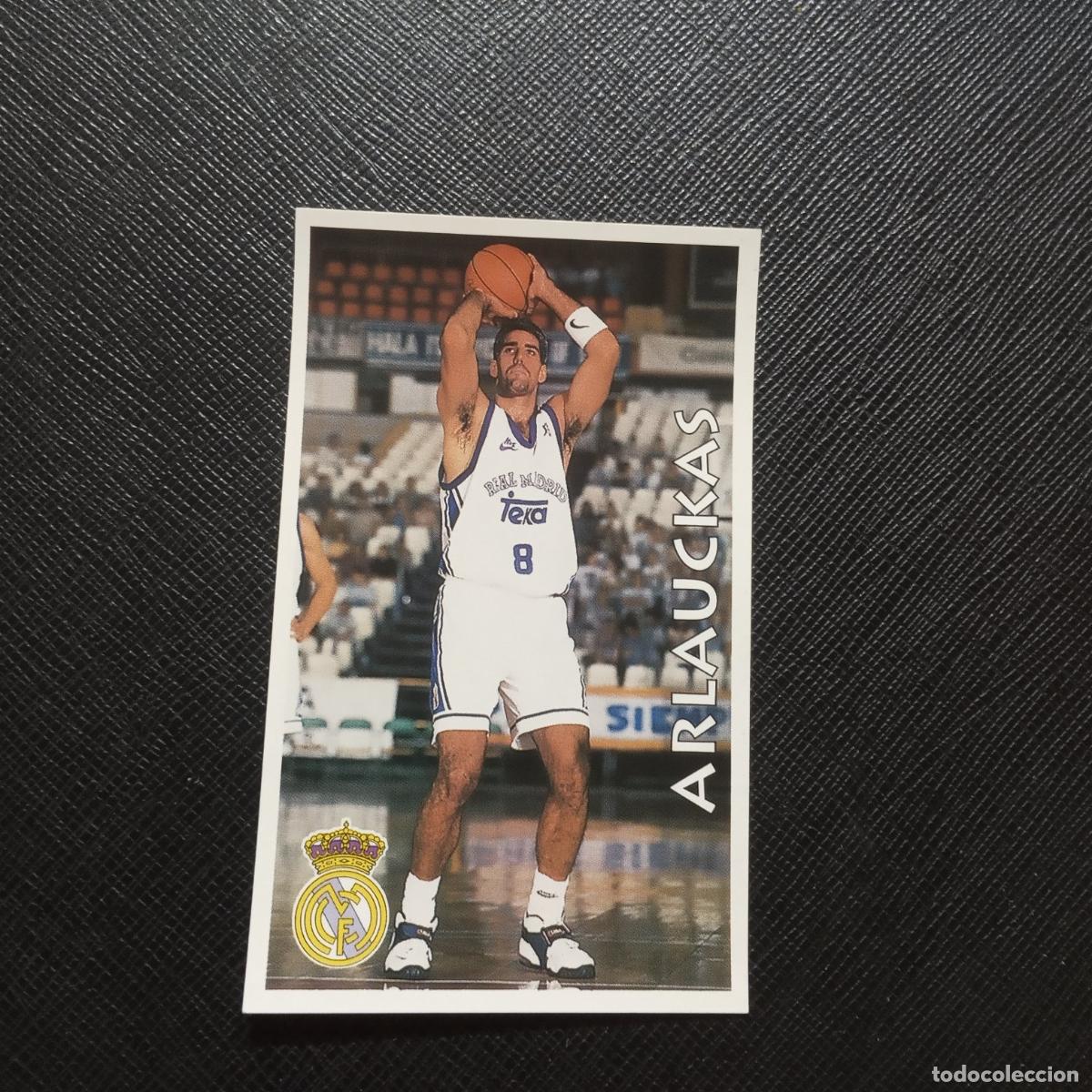 Coleccionismo deportivo: 74 ARLAUCKAS REAL MADRID MUNDICROMO ACB 96 97 BALONCESTO 1996 1997 - SIN PEGAR - A116 PG19 B