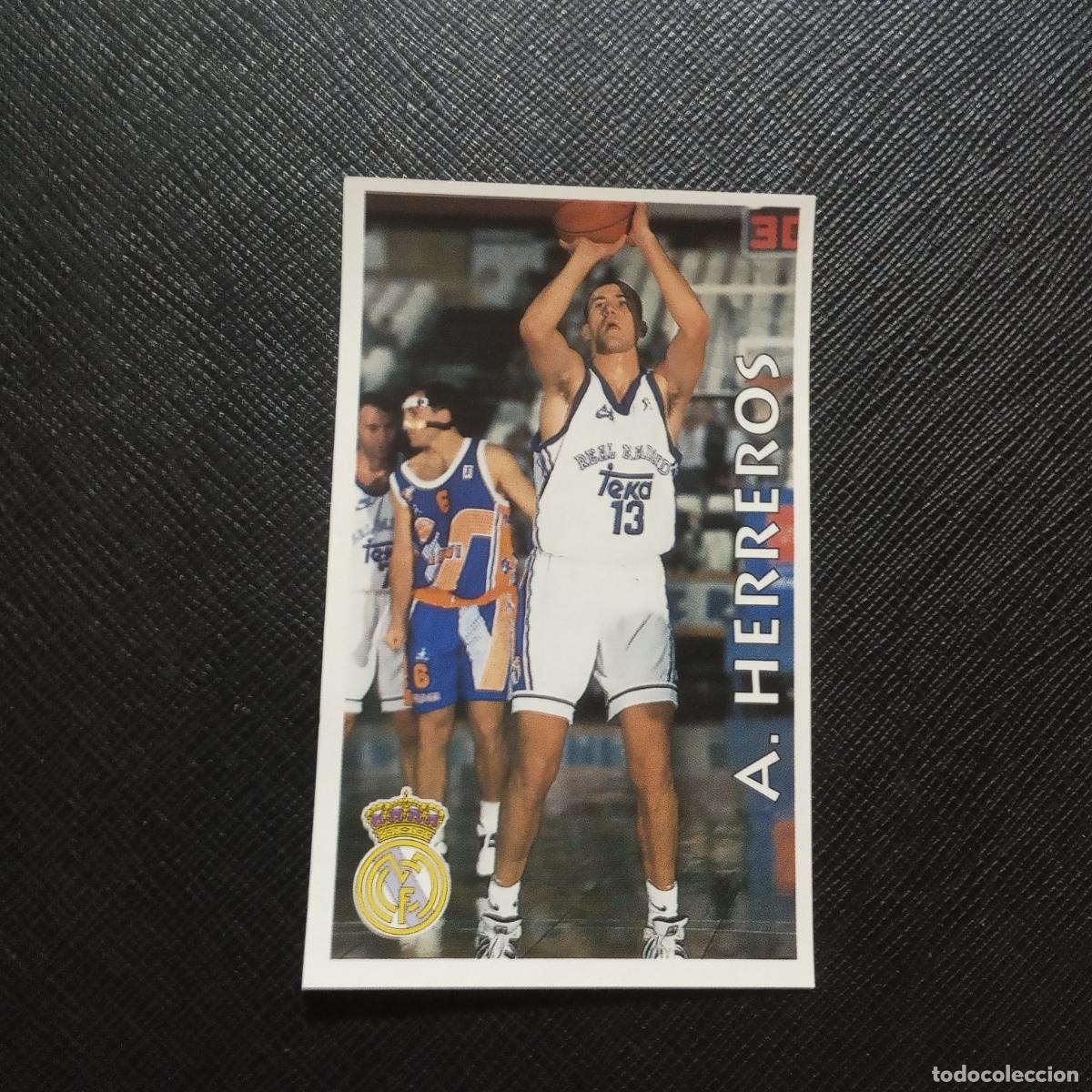 Coleccionismo deportivo: 72 A HERREROS REAL MADRID MUNDICROMO ACB 96 97 BALONCESTO 1996 1997 - SIN PEGAR - A116 PG19
