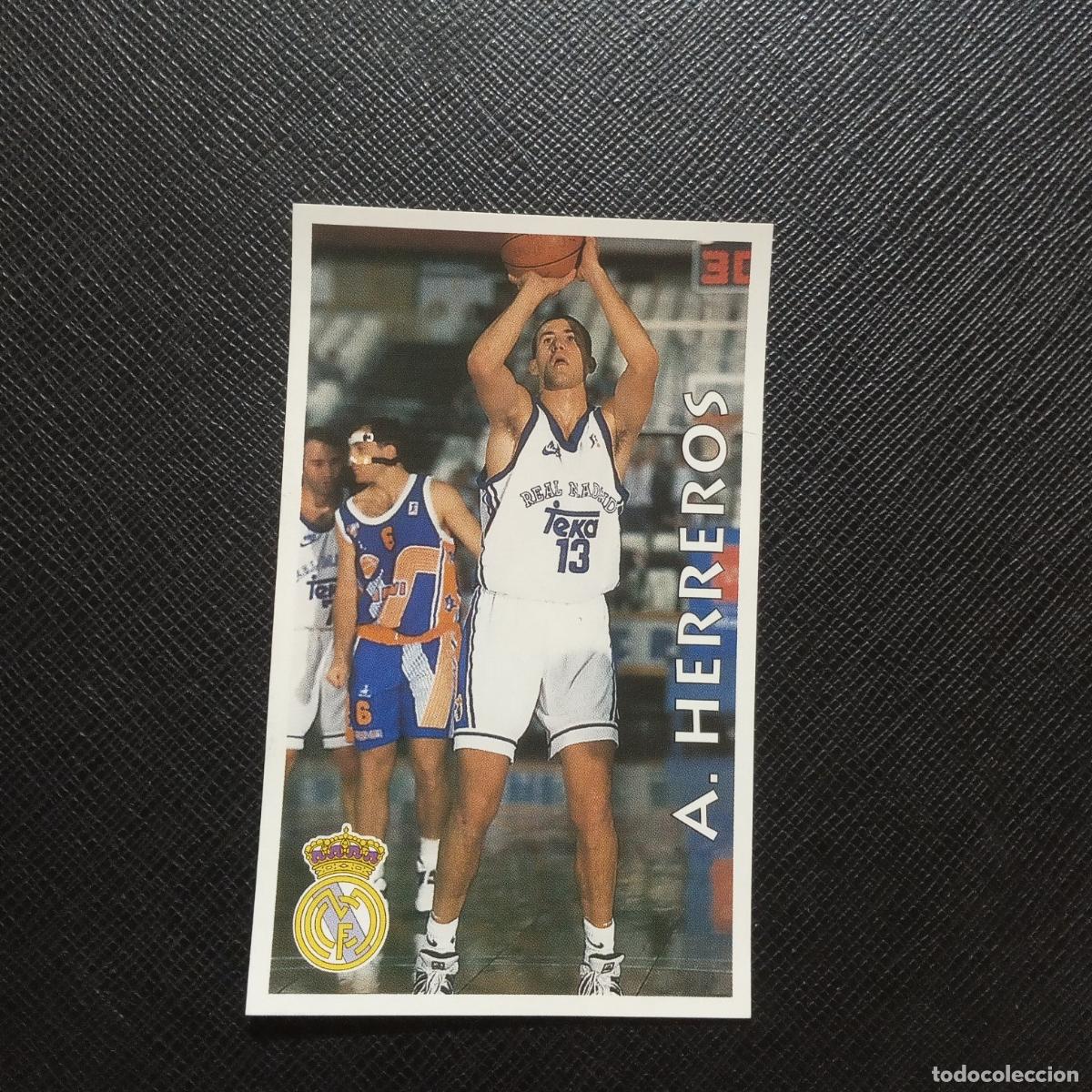 Coleccionismo deportivo: 72 A HERREROS REAL MADRID MUNDICROMO ACB 96 97 BALONCESTO 1996 1997 - SIN PEGAR - A116 PG23