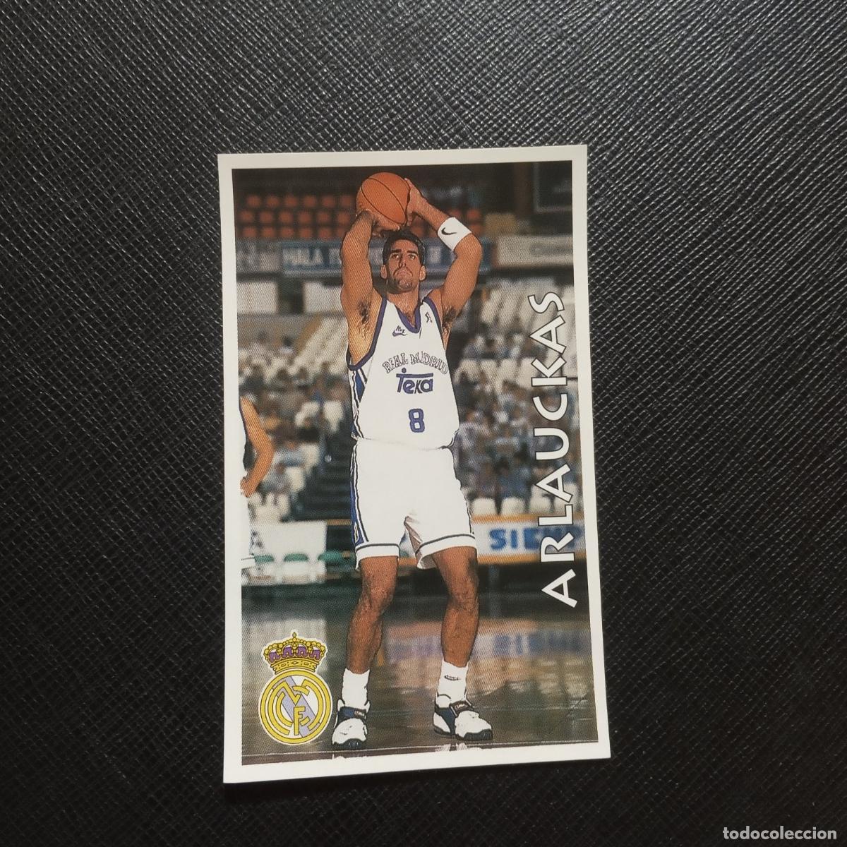 Coleccionismo deportivo: 74 ARLAUCKAS REAL MADRID MUNDICROMO ACB 96 97 BALONCESTO 1996 1997 - SIN PEGAR - A116 PG23