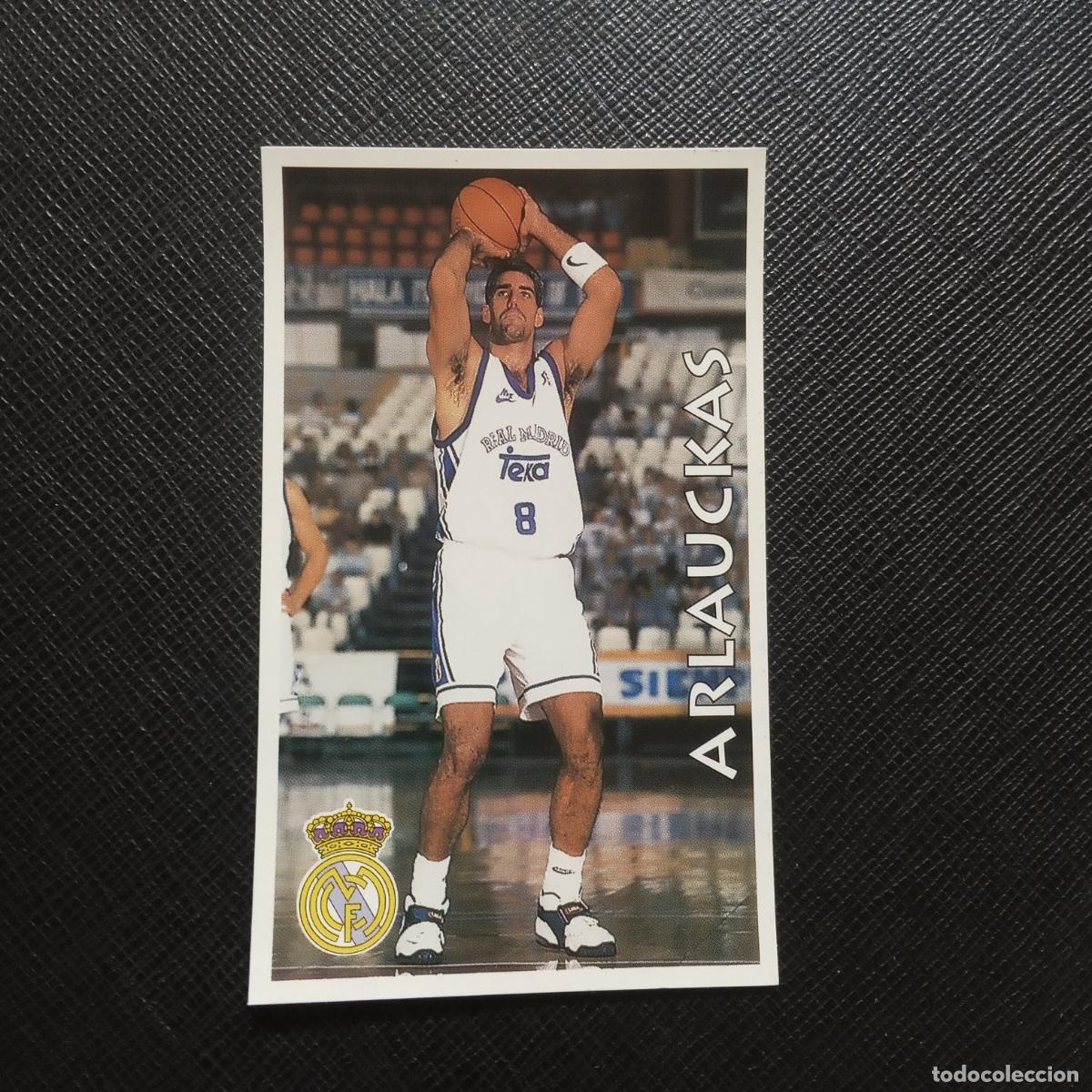 Coleccionismo deportivo: 74 ARLAUCKAS REAL MADRID MUNDICROMO ACB 96 97 BALONCESTO 1996 1997 - SIN PEGAR - A116 PG23